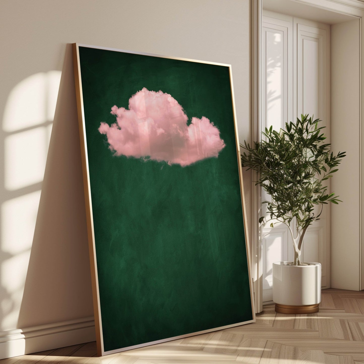 Storm Cloud - Emerald / Pink - AureousHome