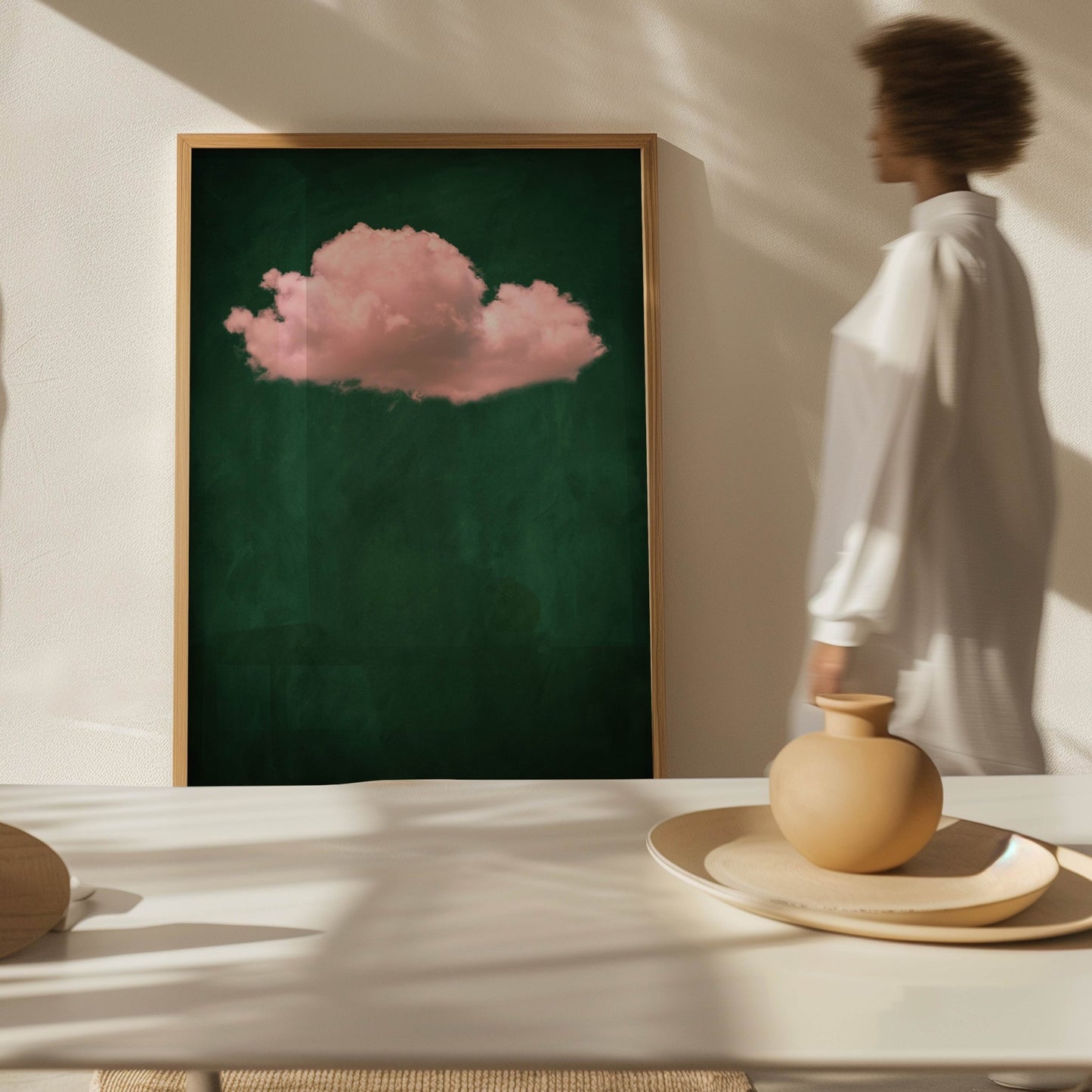 Storm Cloud - Emerald / Pink - AureousHome