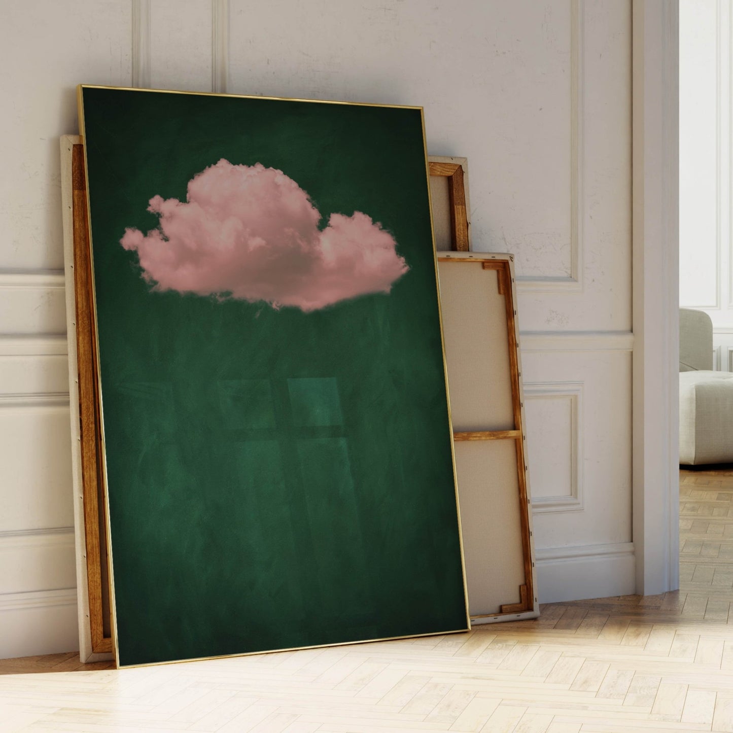 Storm Cloud - Emerald / Pink - AureousHome