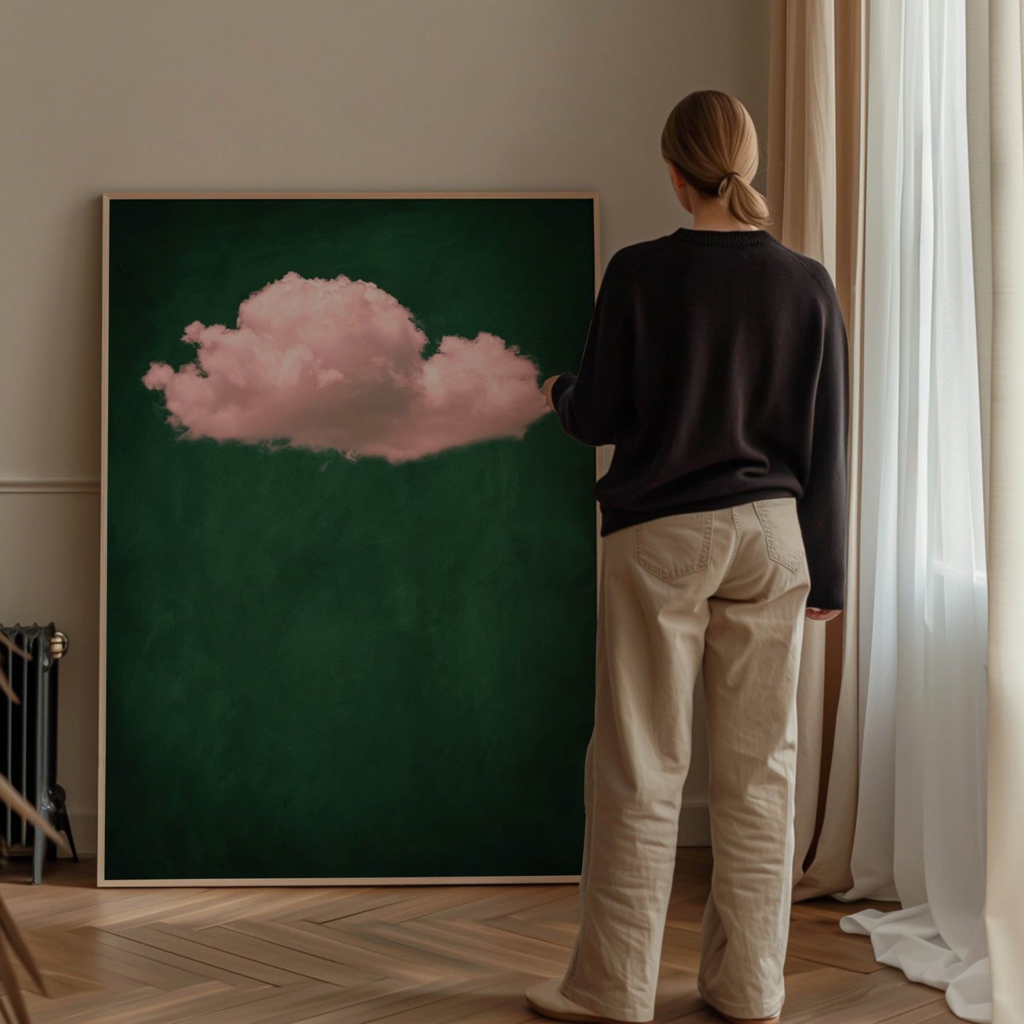 Storm Cloud - Emerald / Pink - AureousHome