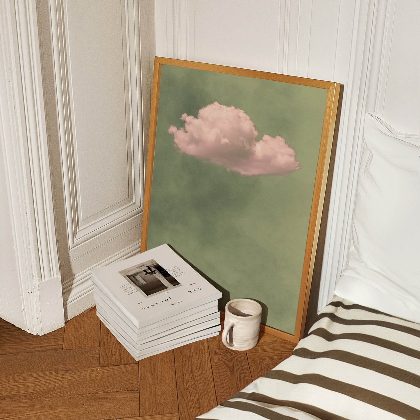 Storm Cloud Green / Blush - AureousHome