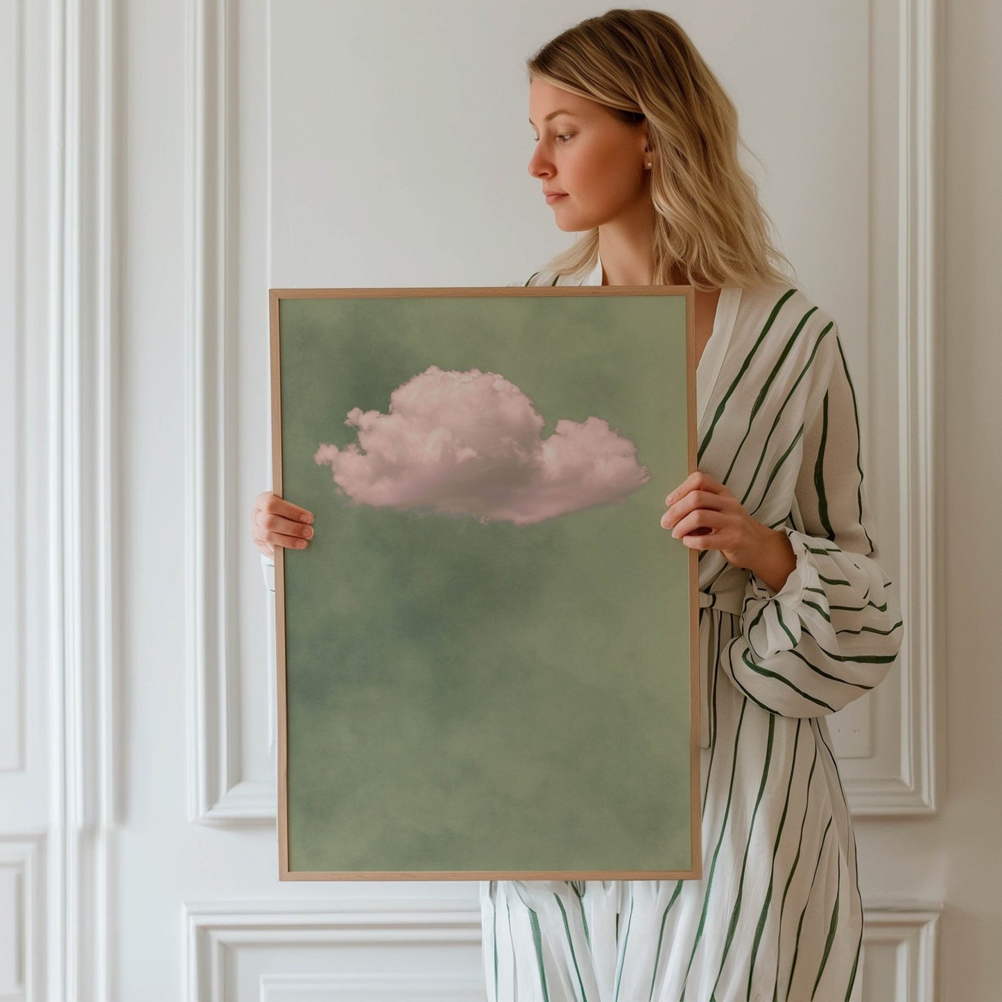 Storm Cloud Green / Blush - AureousHome