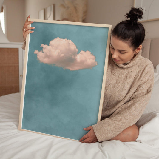 Storm Cloud Sky Blue / Blush - AureousHome