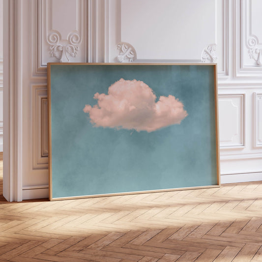 Storm Cloud - Sky Blue / Horizontal - AureousHome