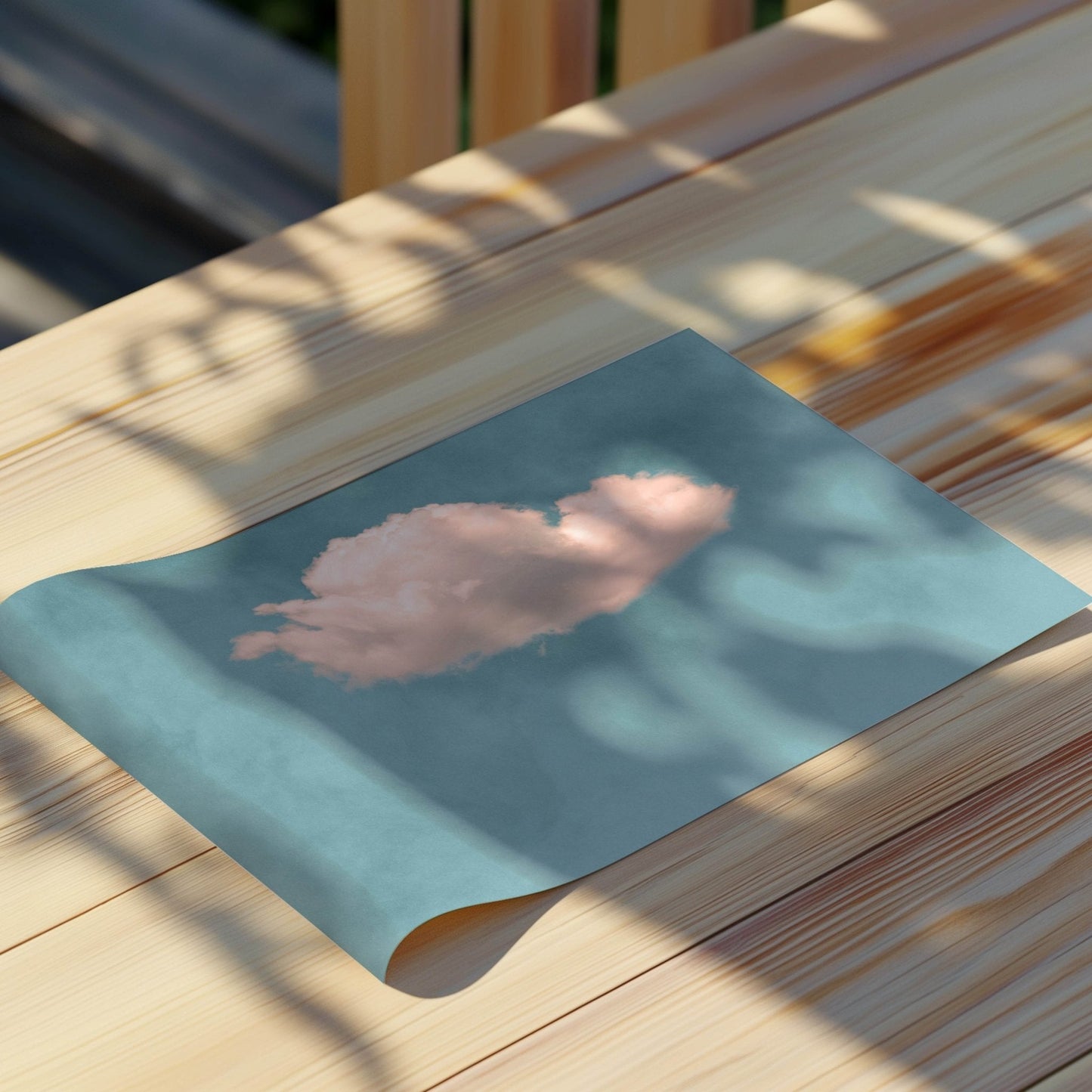 Storm Cloud - Sky Blue / Horizontal - AureousHome