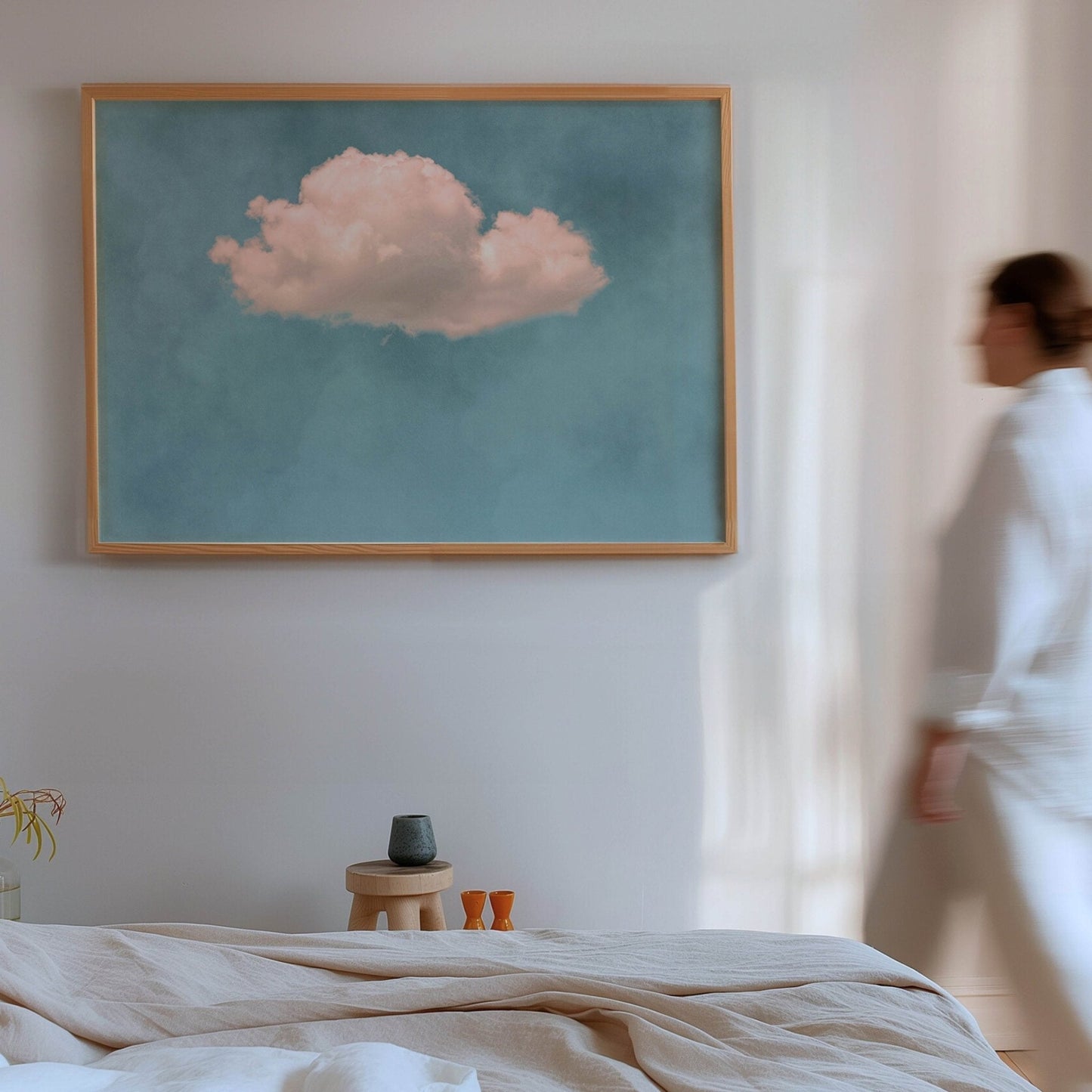 Storm Cloud - Sky Blue / Horizontal - AureousHome