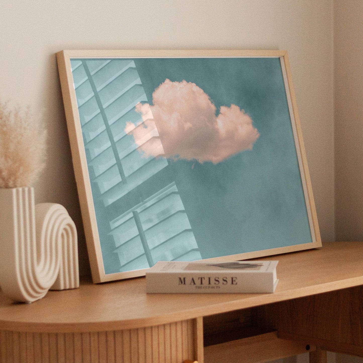 Storm Cloud - Sky Blue / Horizontal - AureousHome
