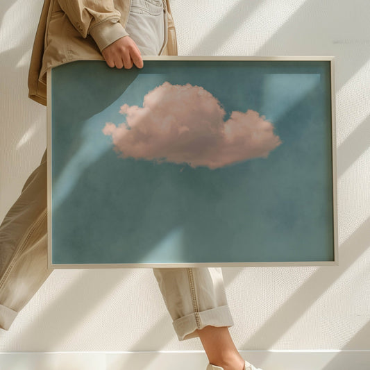 Storm Cloud - Sky Blue / Horizontal - AureousHome