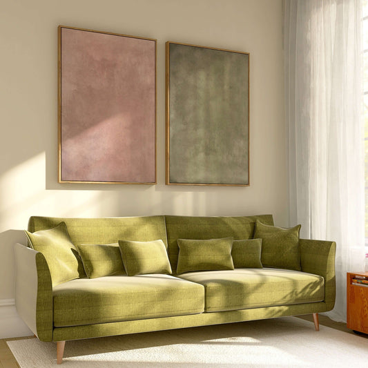 Strawberry Matcha Framed Canvas Duo - AureousHome