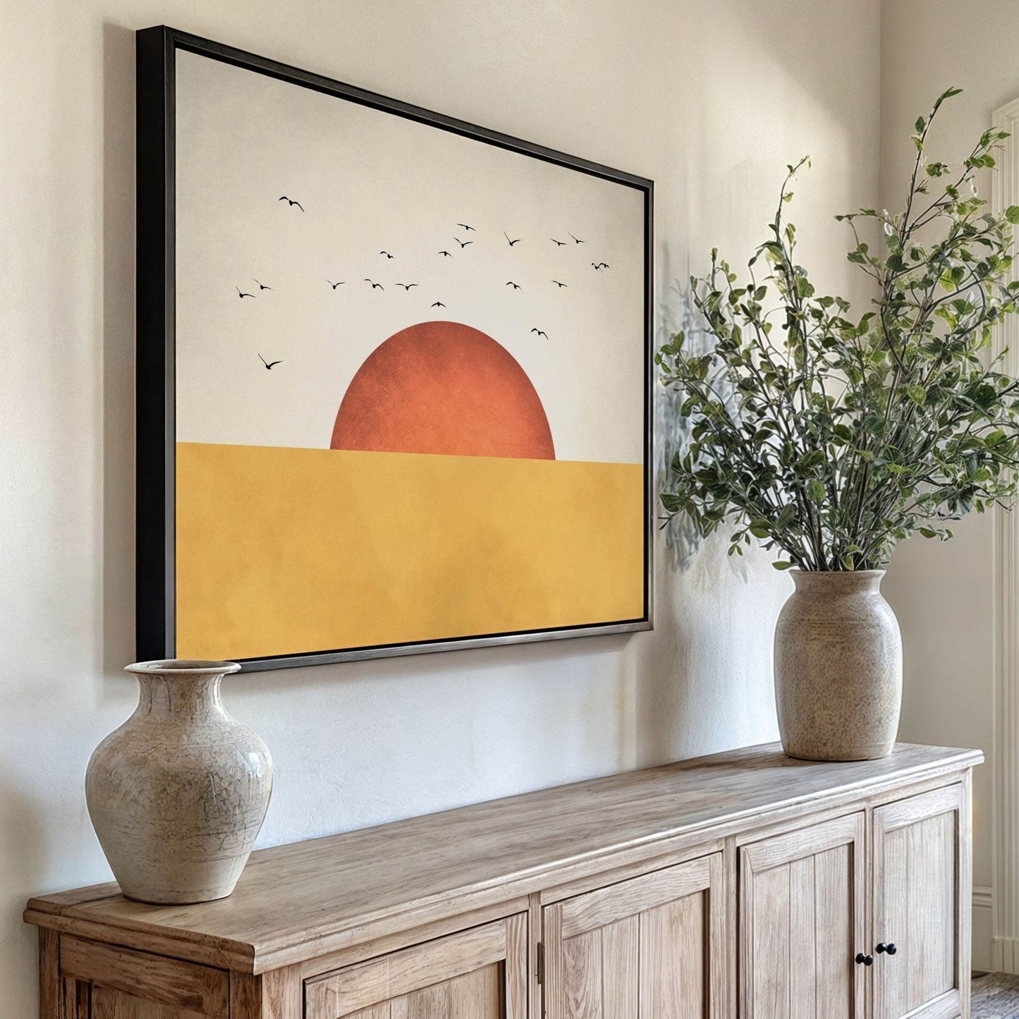Sunrise Framed Canvas - AureousHome