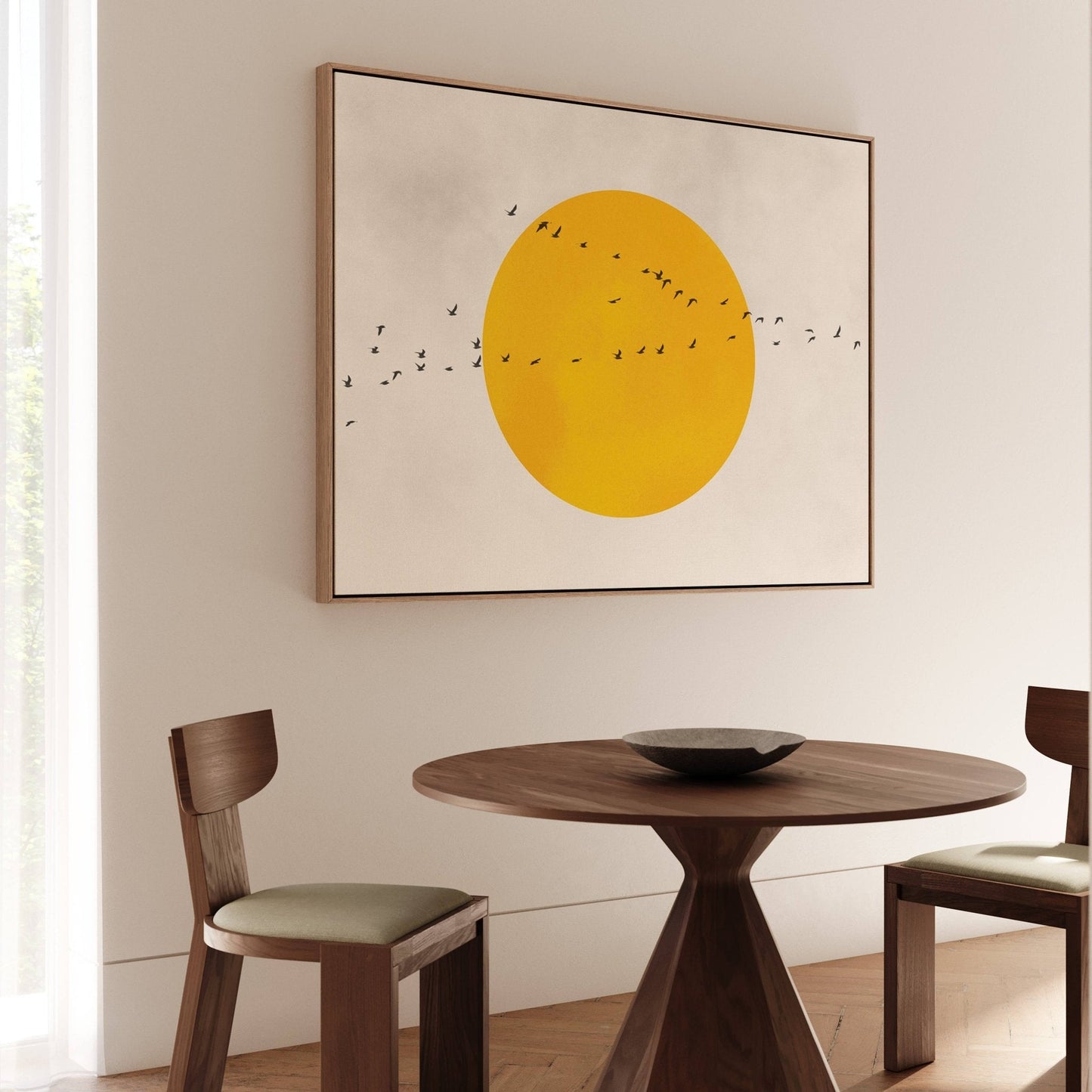 The Sun Framed Canvas - AureousHome