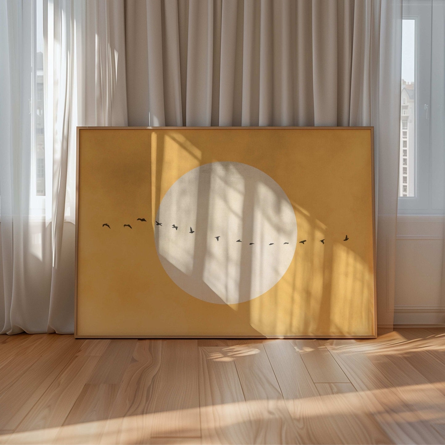 The Sun - Horizontal / Yellow - AureousHome