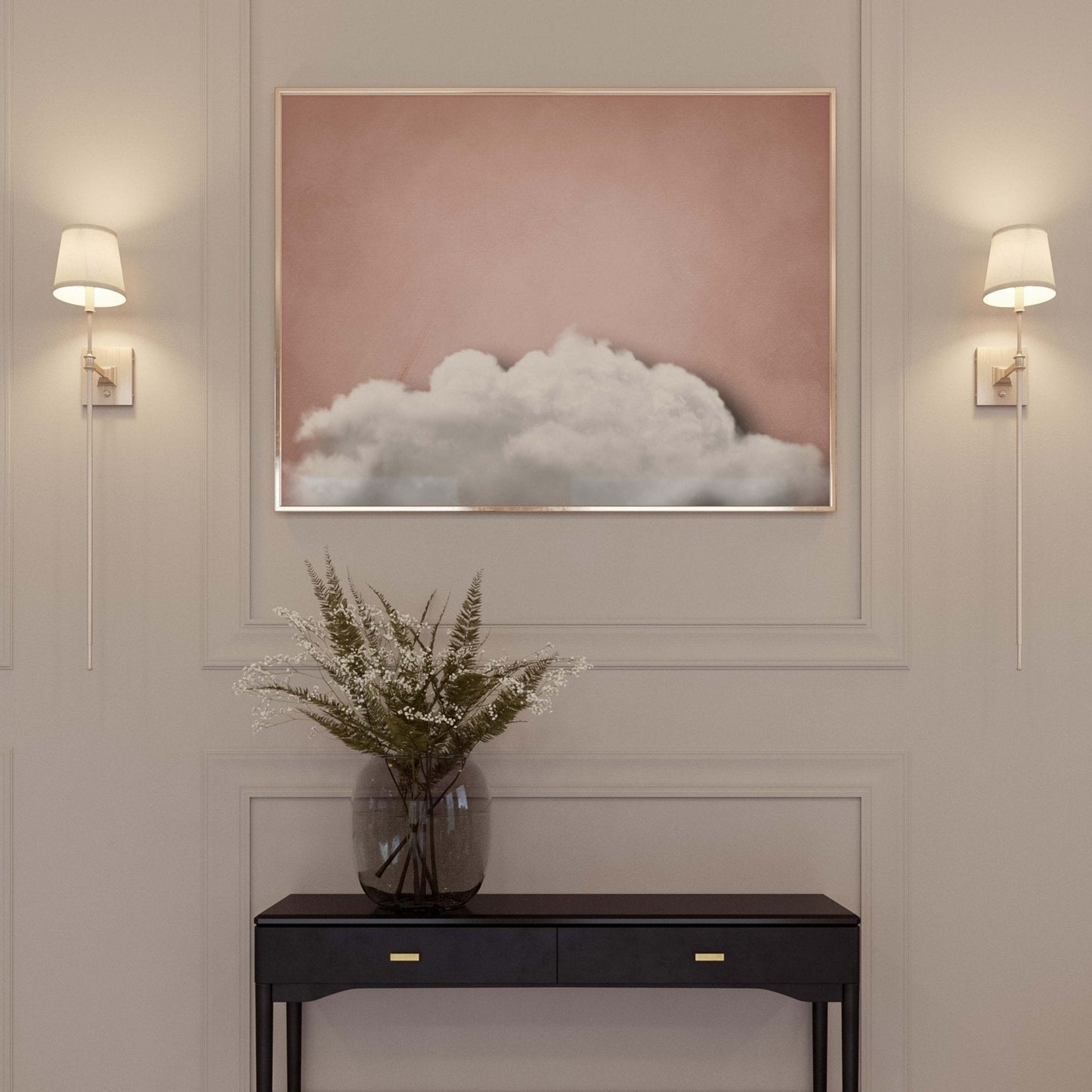 Transcendence - Blush / Horizontal - AureousHome