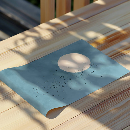 Tsuki Horizontal - Sky Blue - AureousHome