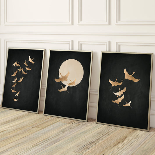 Tsuru Trio - Black - AureousHome