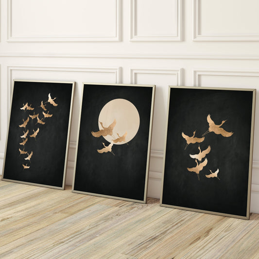 Tsuru Trio - Black - AureousHome
