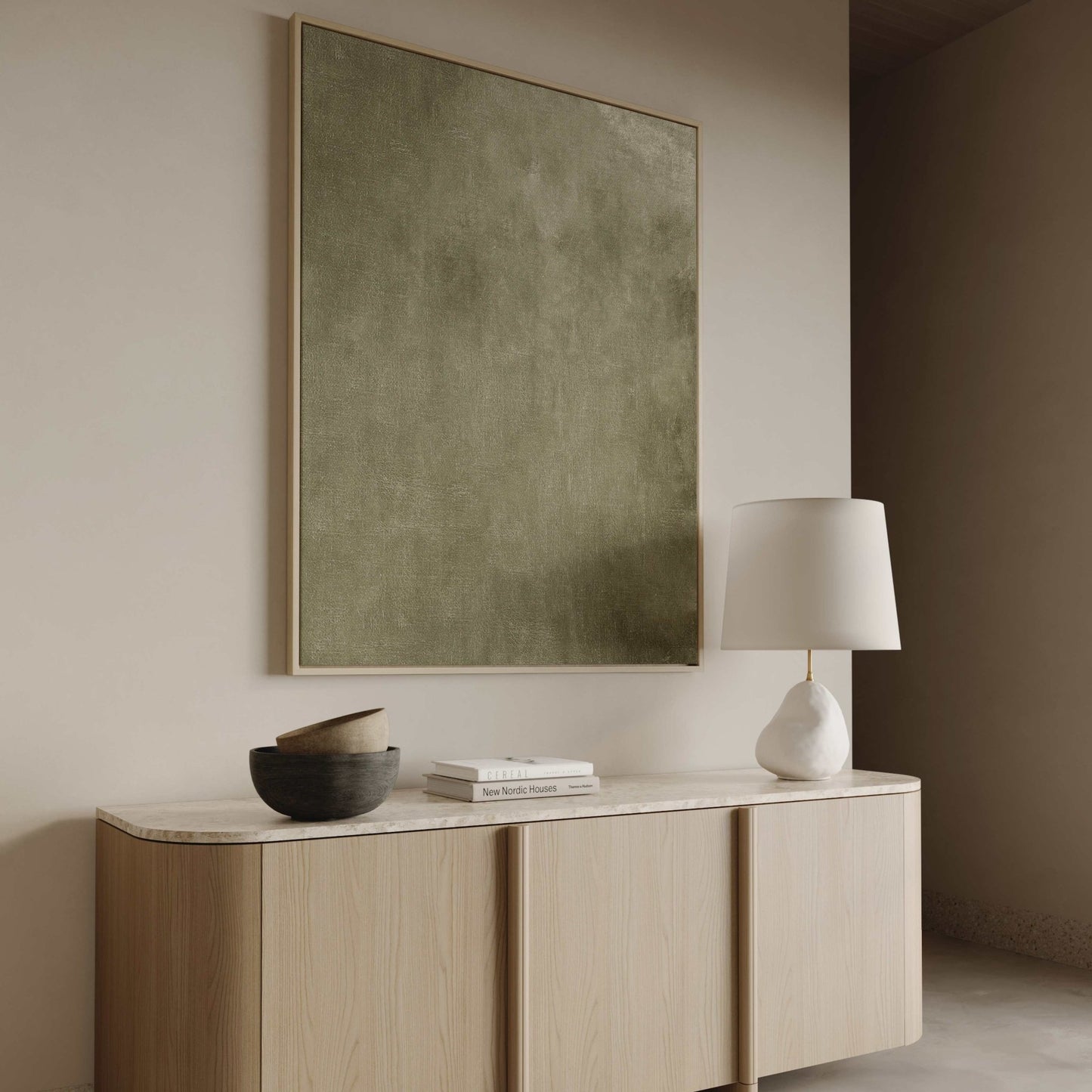 Ubud Framed Canvas - AureousHome