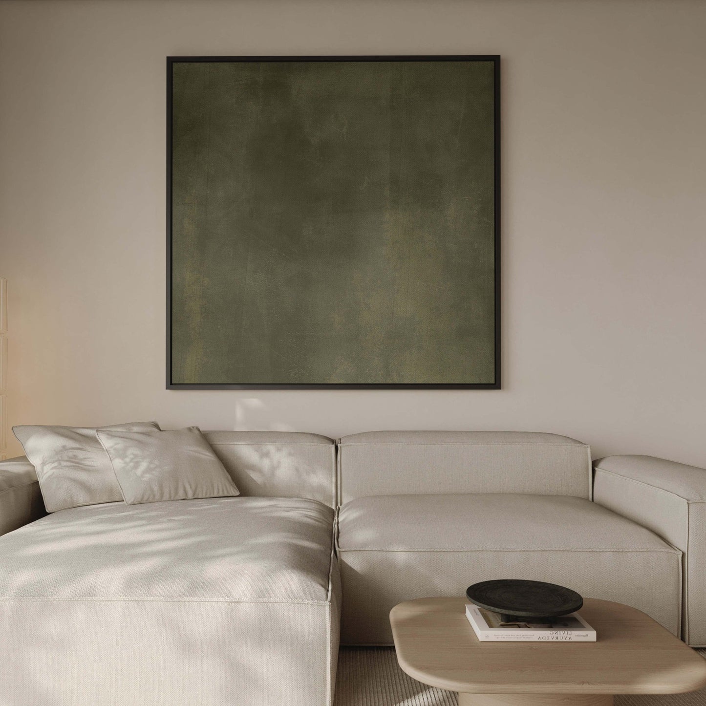 Veridian Square Framed Canvas - AureousHome