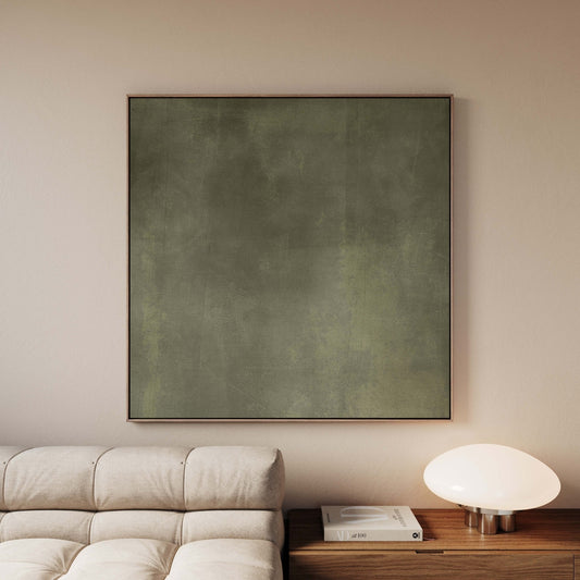Veridian Square Framed Canvas - AureousHome
