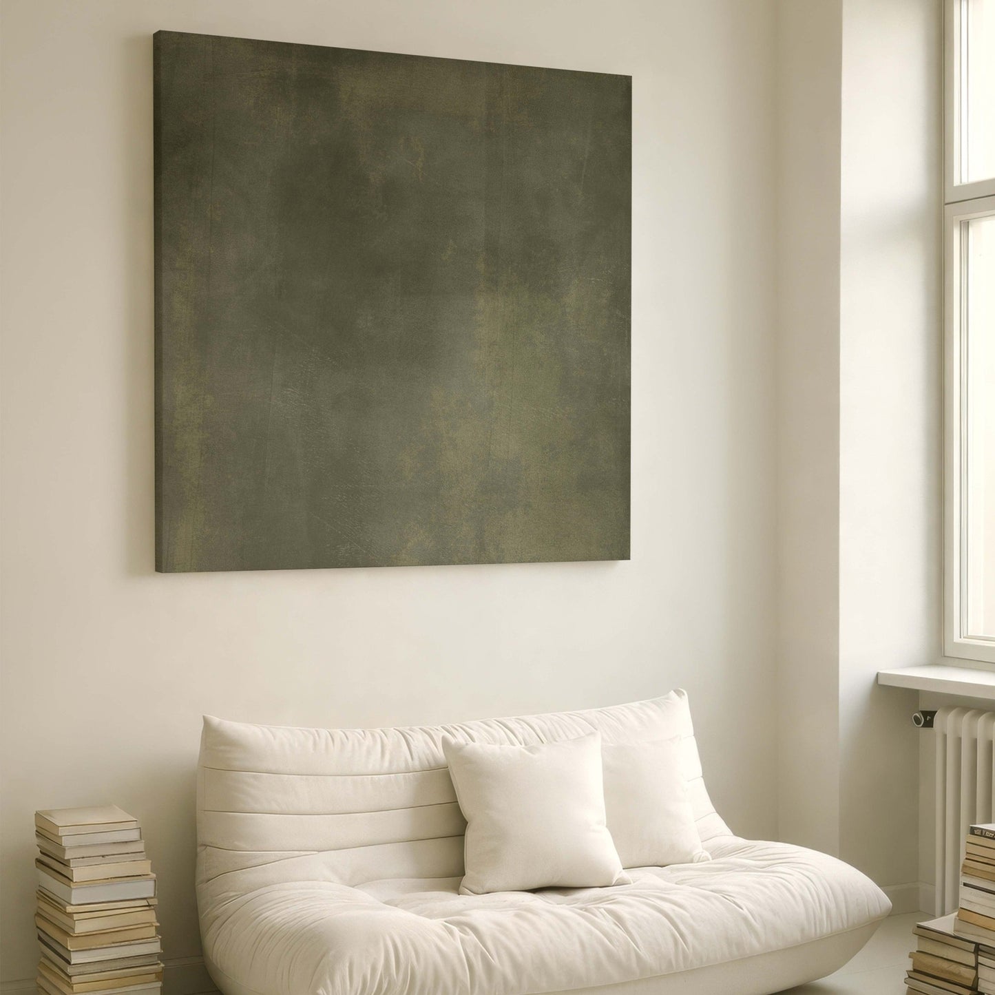 Veridian Square Framed Canvas - AureousHome