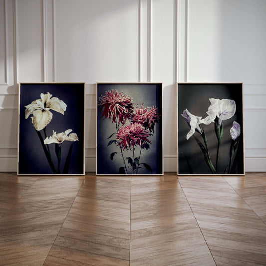 Vintage Flower Trio - AureousHome