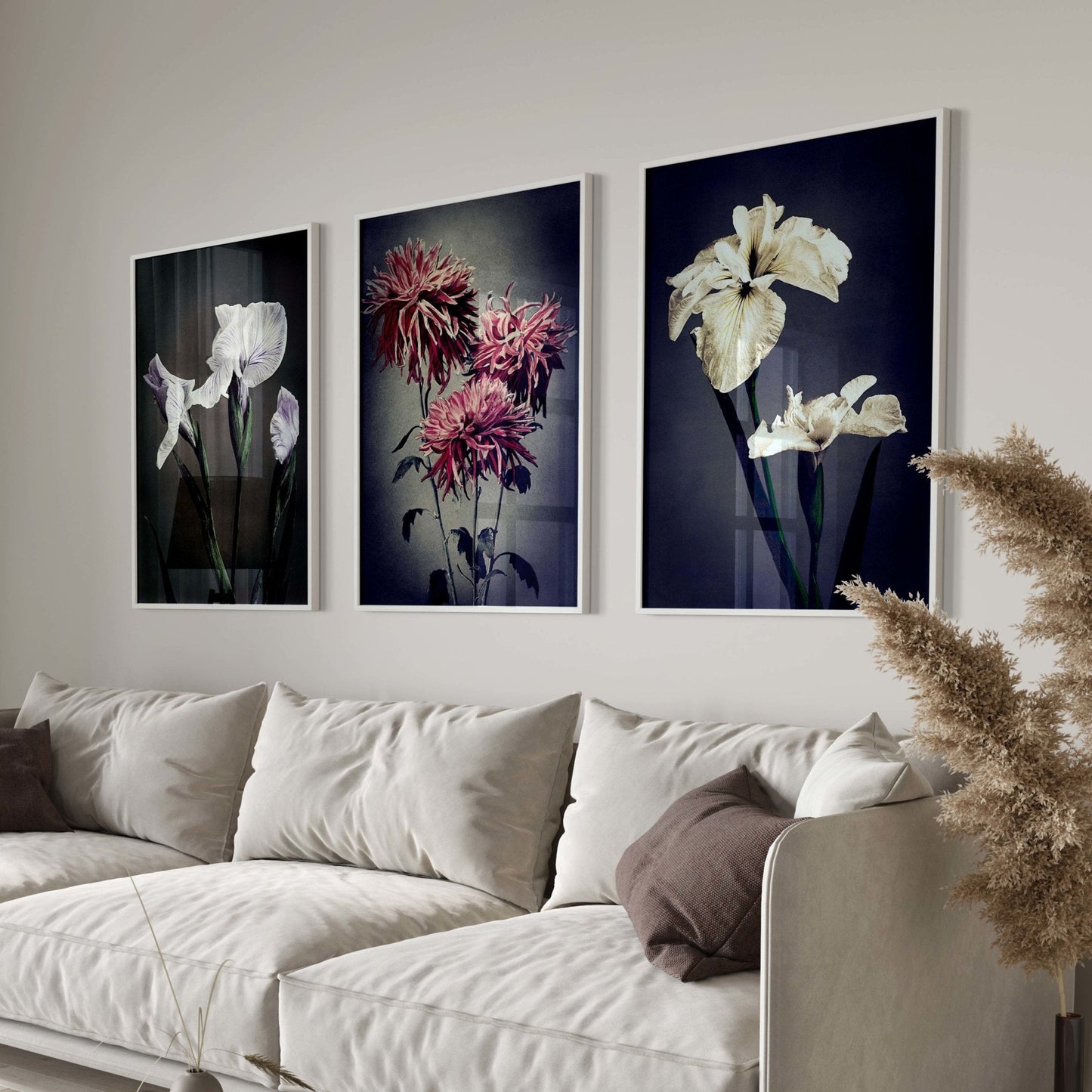 Vintage Flower Trio - AureousHome