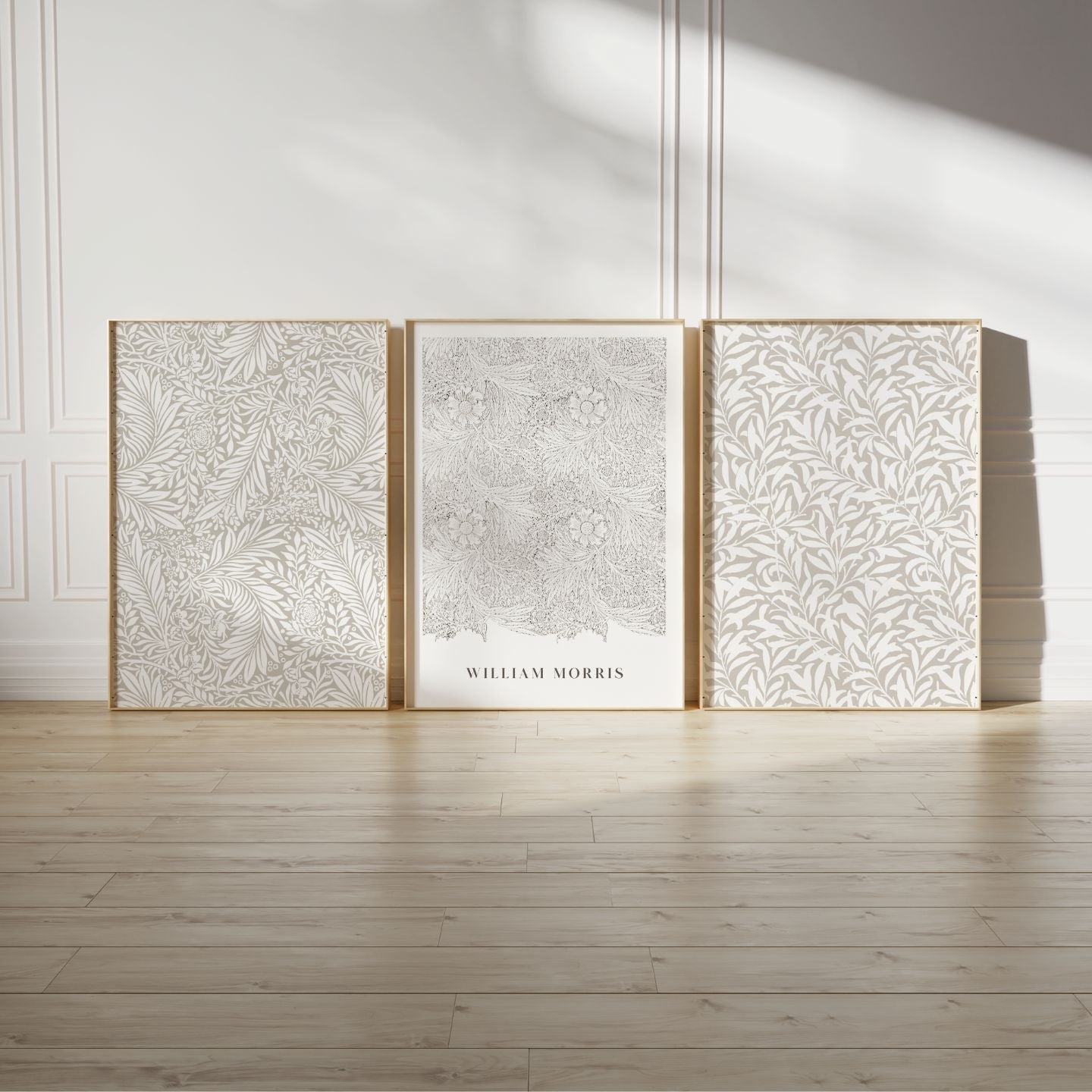 William Morris Trio - Beige - AureousHome
