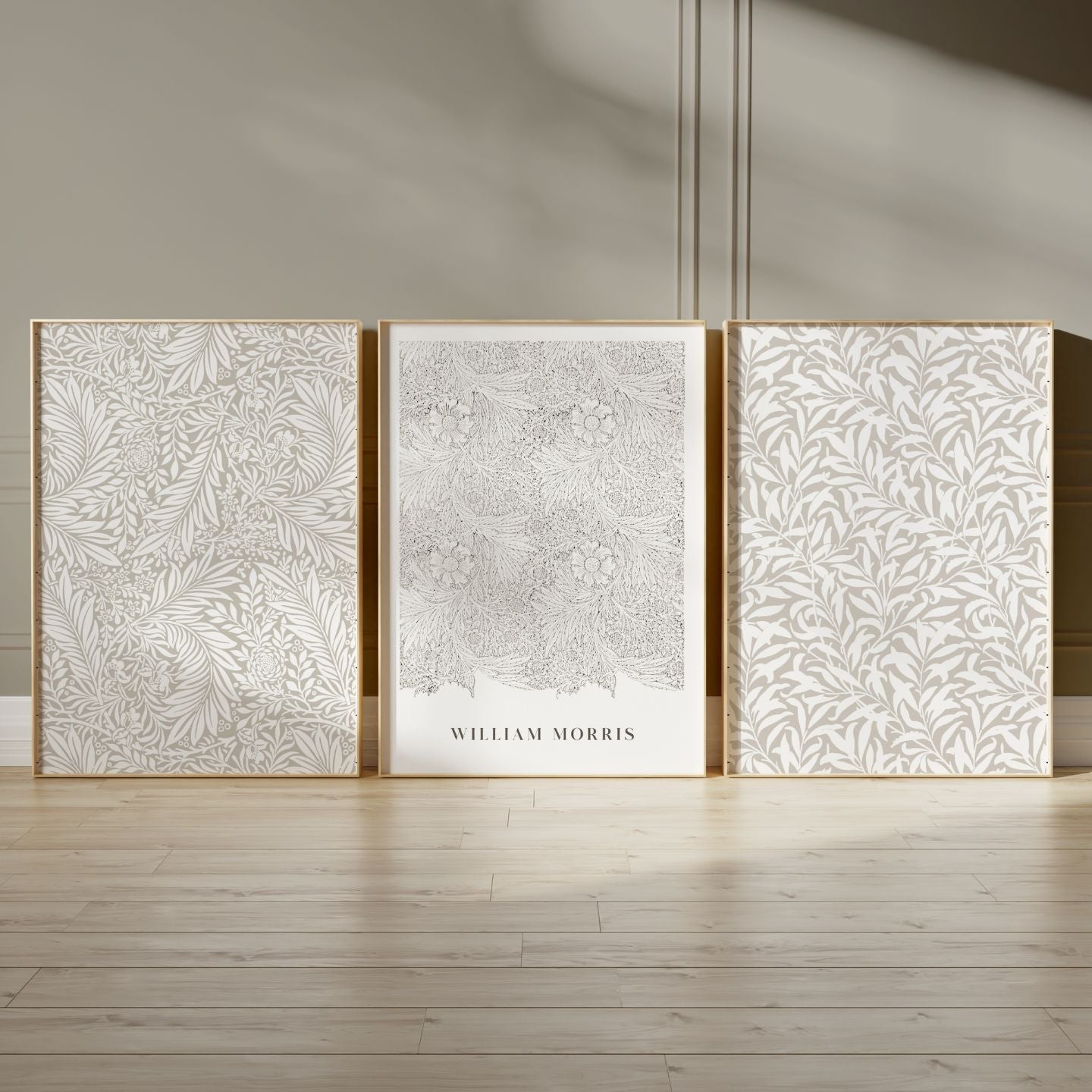 William Morris Trio - Beige - AureousHome