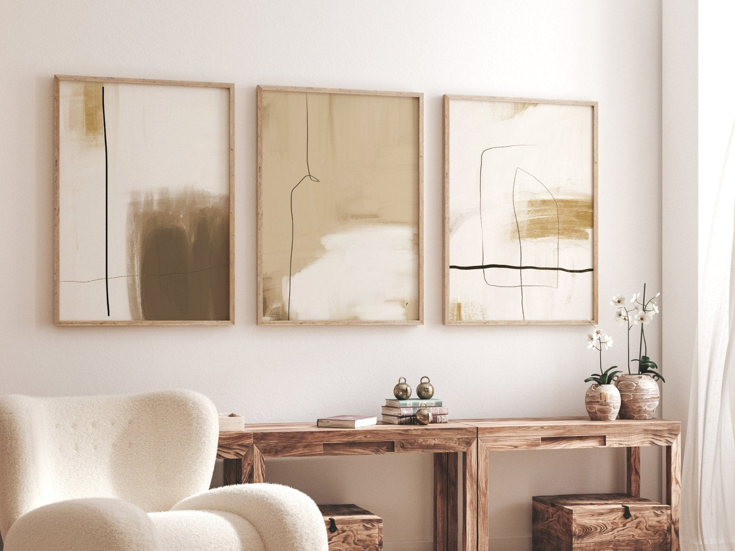 Zen Trio - Beige - AureousHome