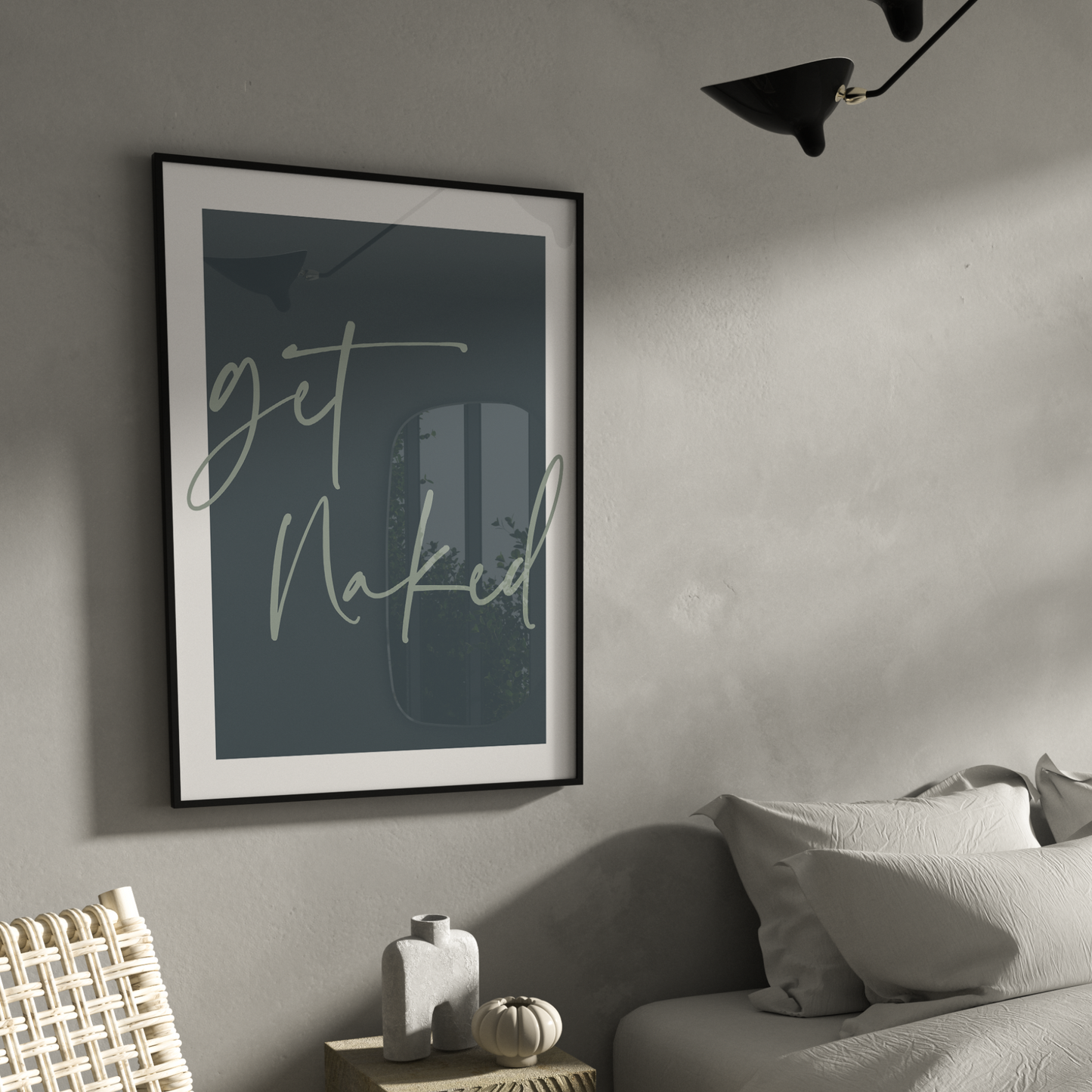 Sage Get Naked Wall Art Print