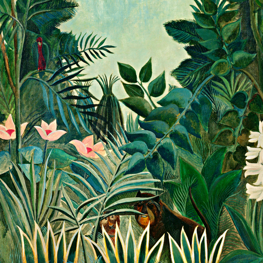 Henri Rousseau the Equatorial jungle wall art print