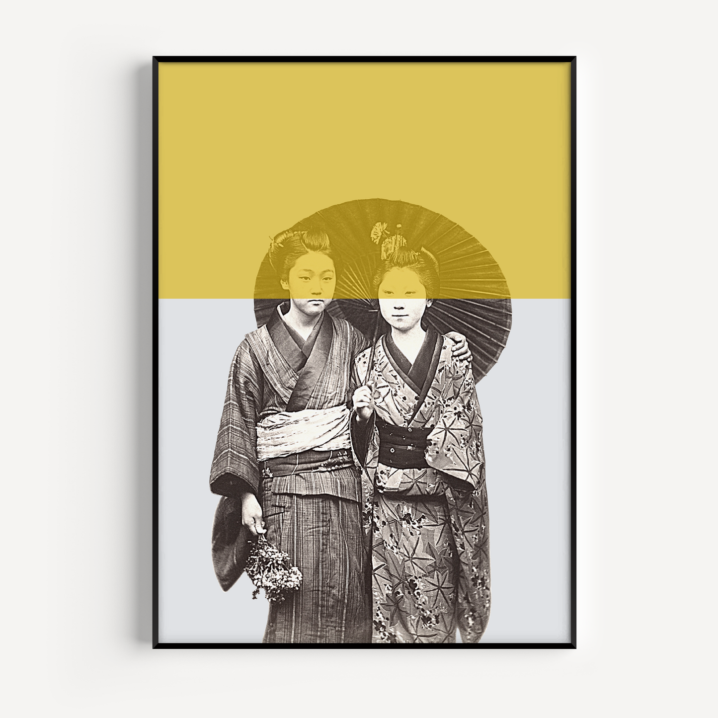 Yellow Geisha Wall Art Print 