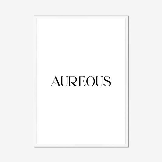 A1 White Wooden Frame