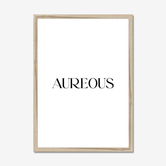 A2 Natural Wooden Frame