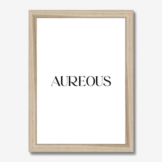 A4 Natural Wooden Frame