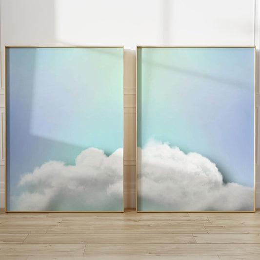 Above The Clouds Duo - Aura Blue - AureousHome