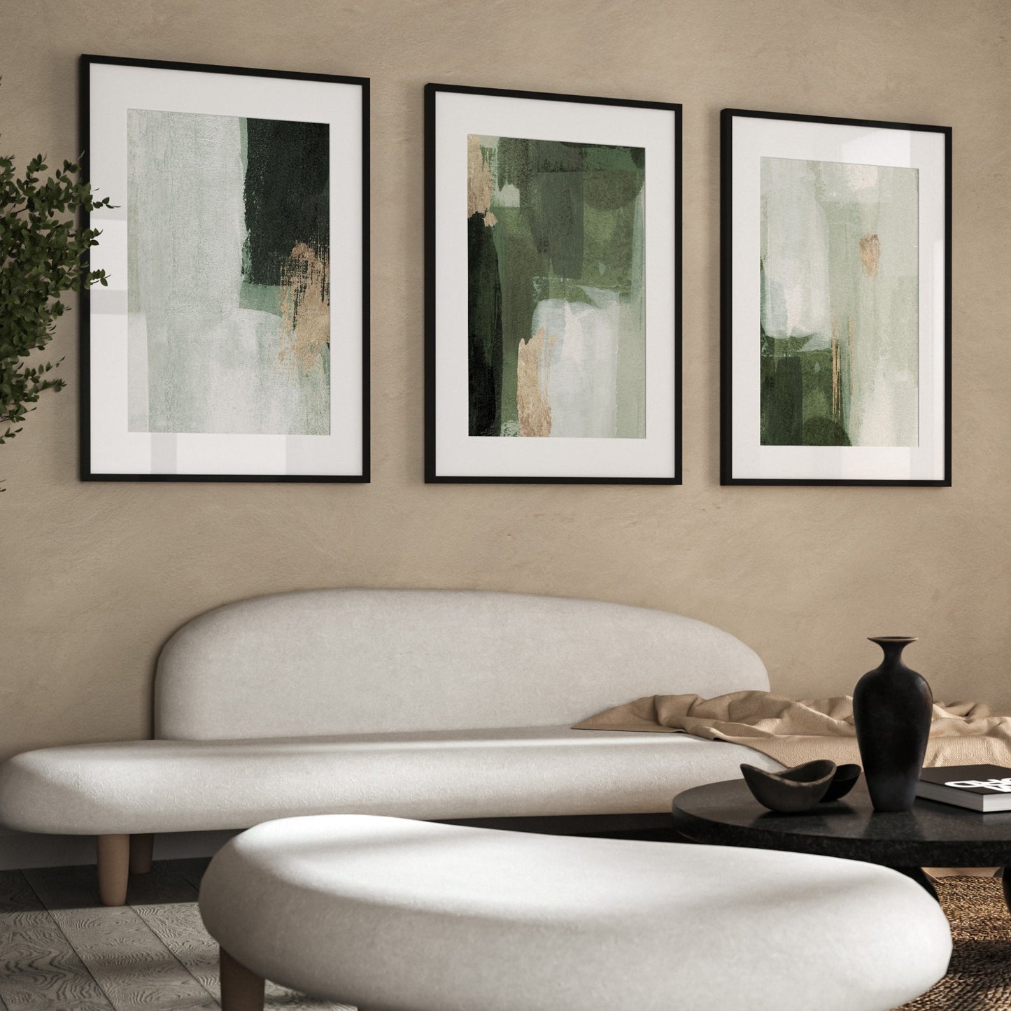 Ares Trio - Emerald / Gold - AureousHome