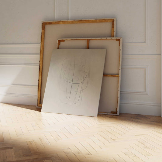 Art of Lines Canvas - Square - AureousHome