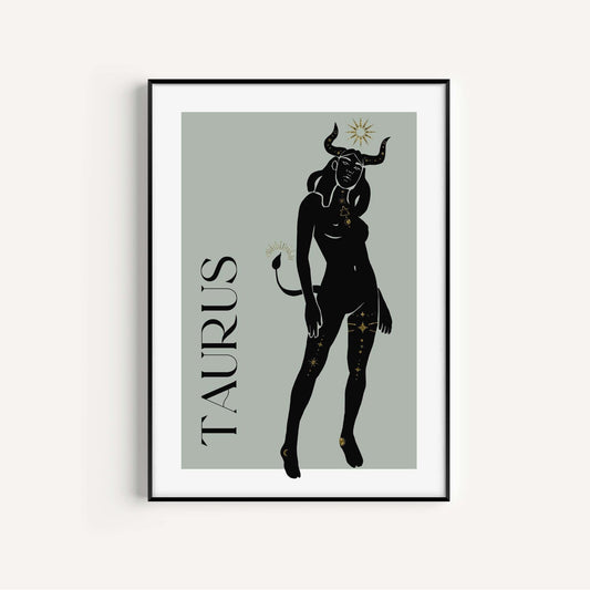 Taurus Sage Wall Art Print