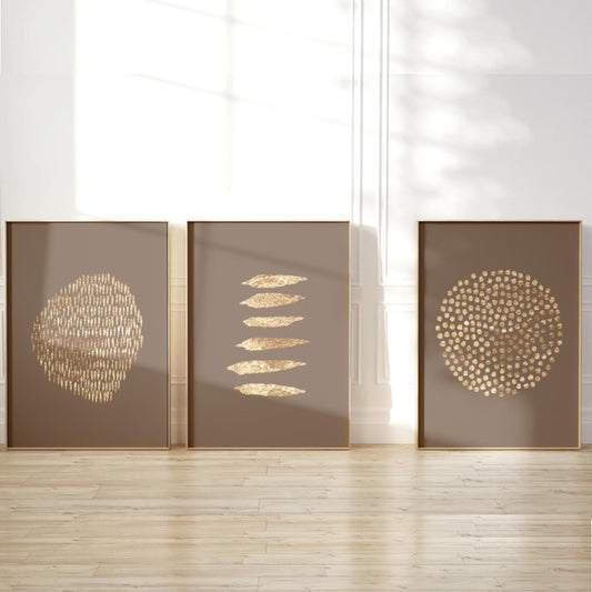 Dots and Lines Trio - Beige