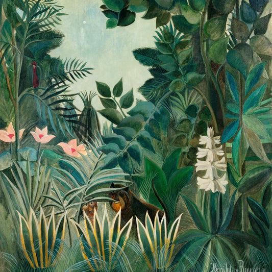 Henri Rousseau The Equatorial Jungle and Merry Jesters Duo - AureousHome