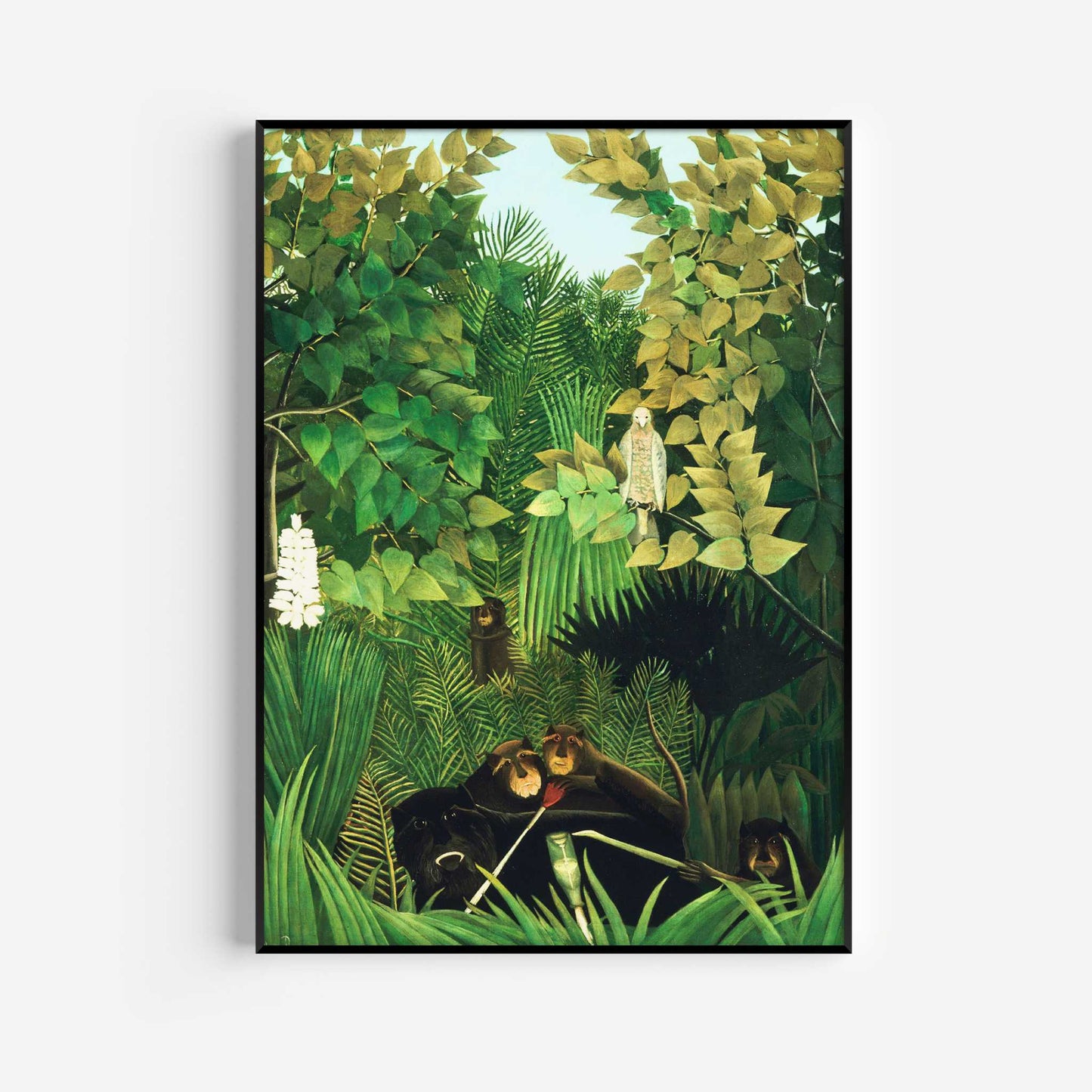 Henri Rousseau The Equatorial Jungle and Merry Jesters Duo - AureousHome