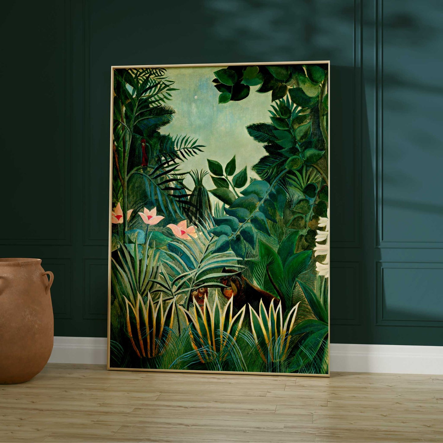 Henri Rousseau The Equatorial Jungle and Merry Jesters Duo - AureousHome