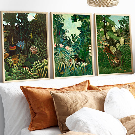 Rousseau Trio Wall Art Prints - Set Of 3