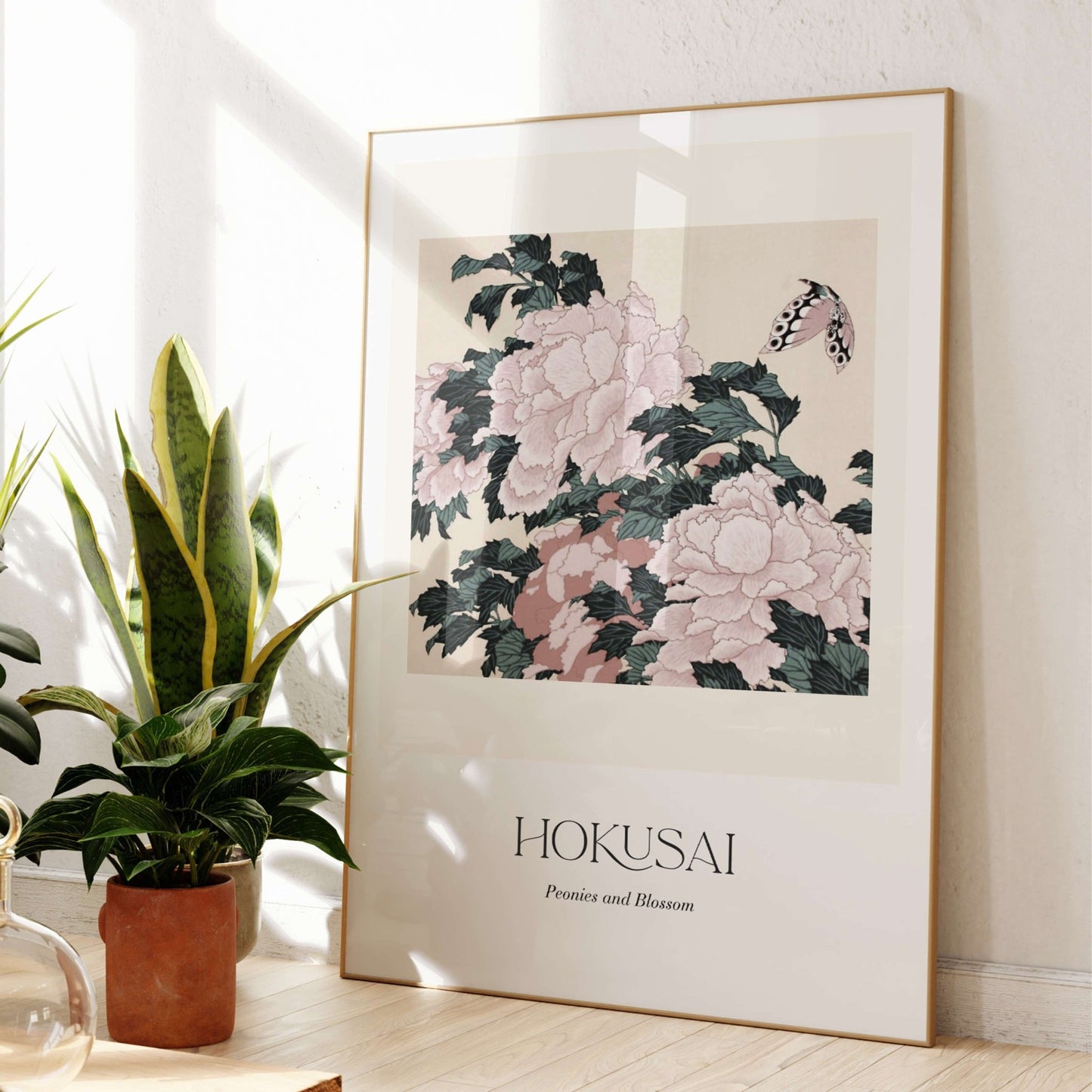 Hokusai - Peonies & Blossom - AureousHome