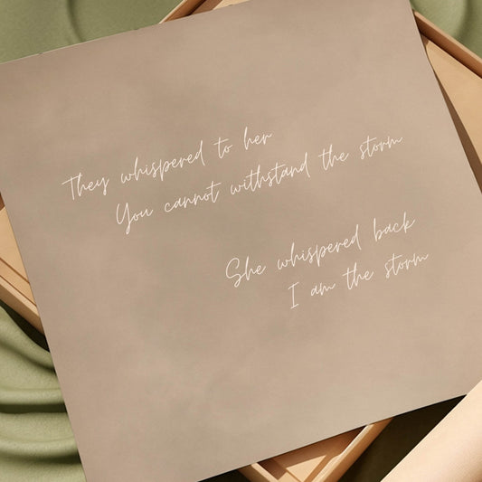 I am the Storm - Square / White - AureousHome