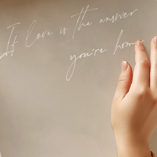 If Love is the Answer - Neutral / White - AureousHome