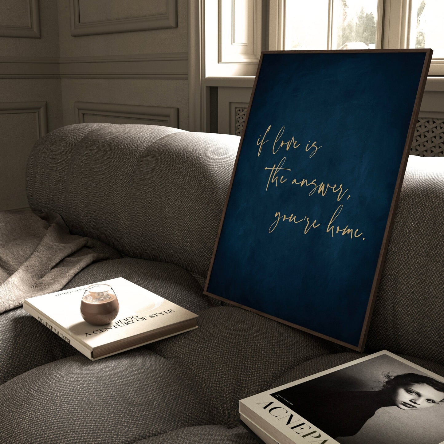 If Love is the Answer - Sapphire / Gold - AureousHome