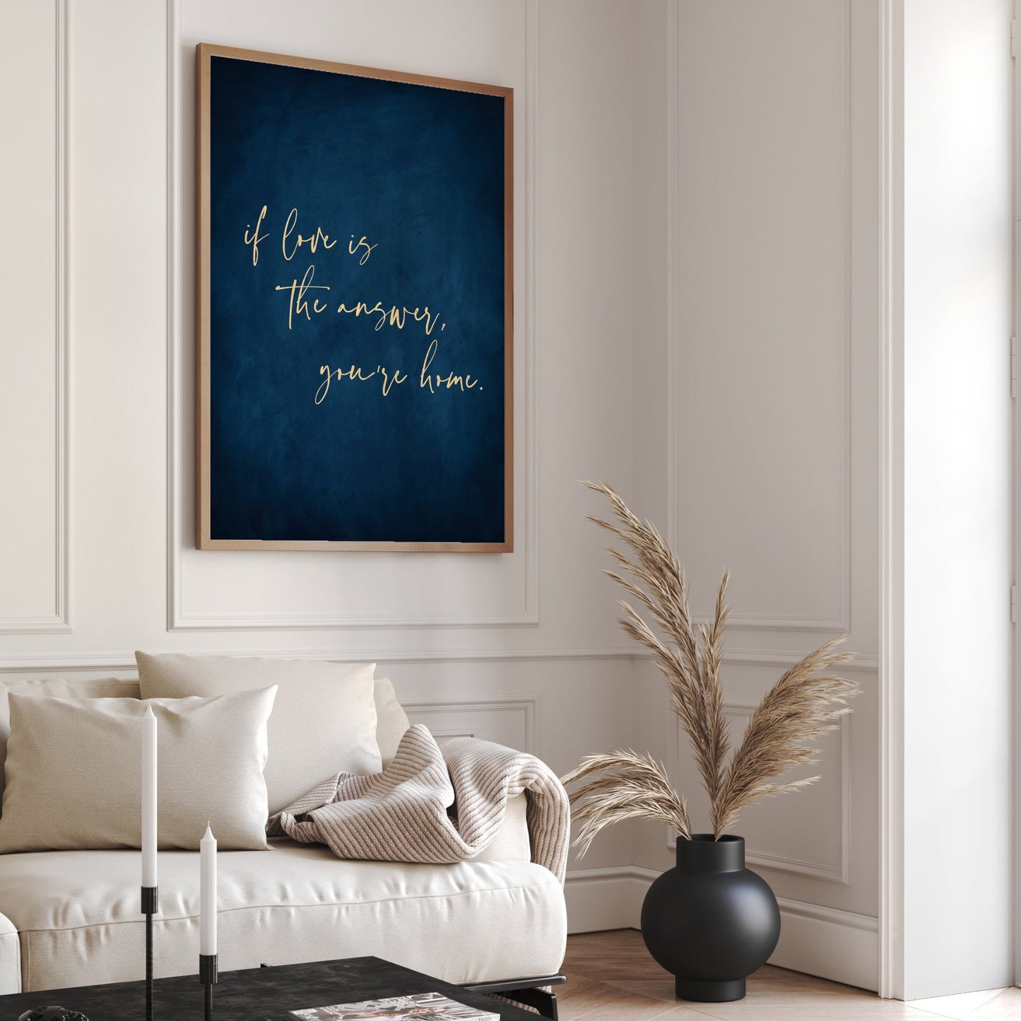 If Love is the Answer - Sapphire / Gold - AureousHome