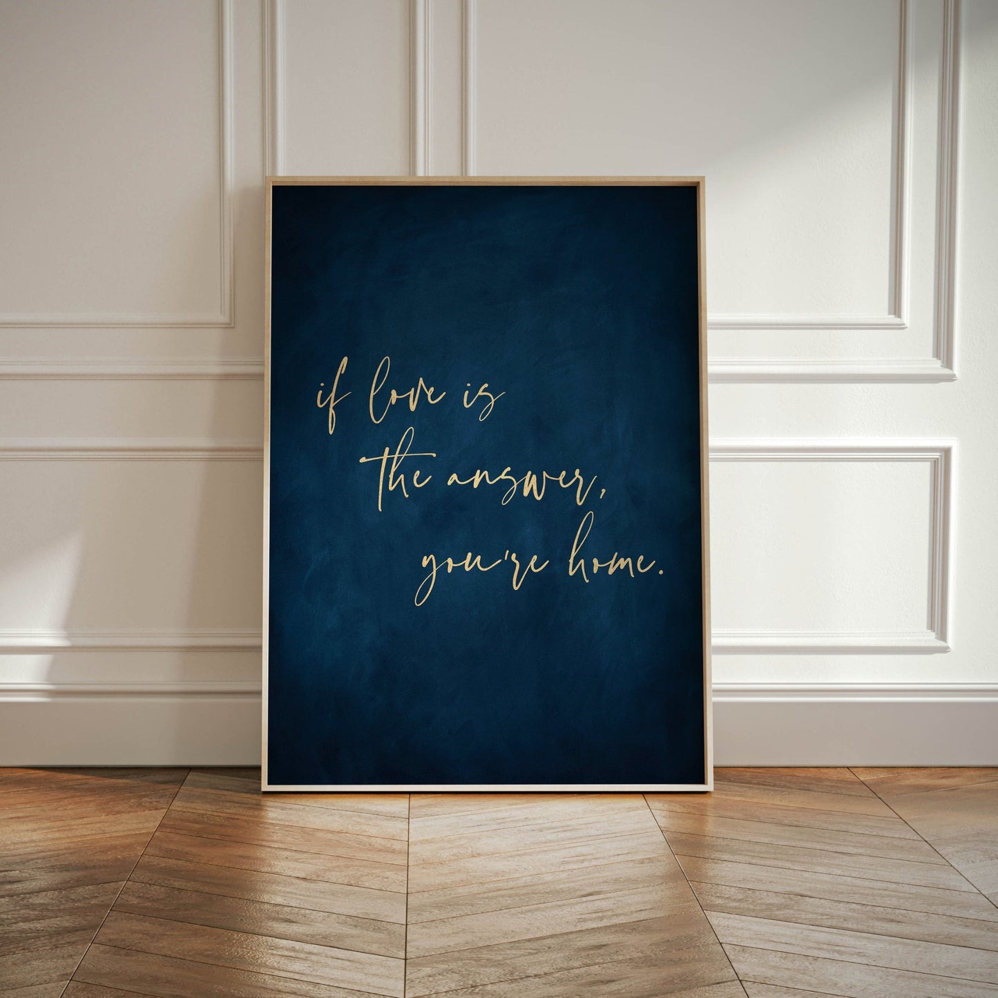 If Love is the Answer - Sapphire / Gold - AureousHome